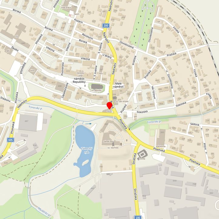 Mapa školy z Mapy.cz