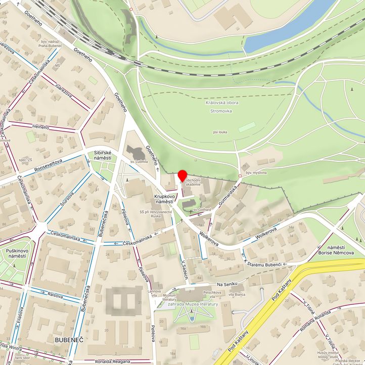 Mapa školy z Mapy.cz