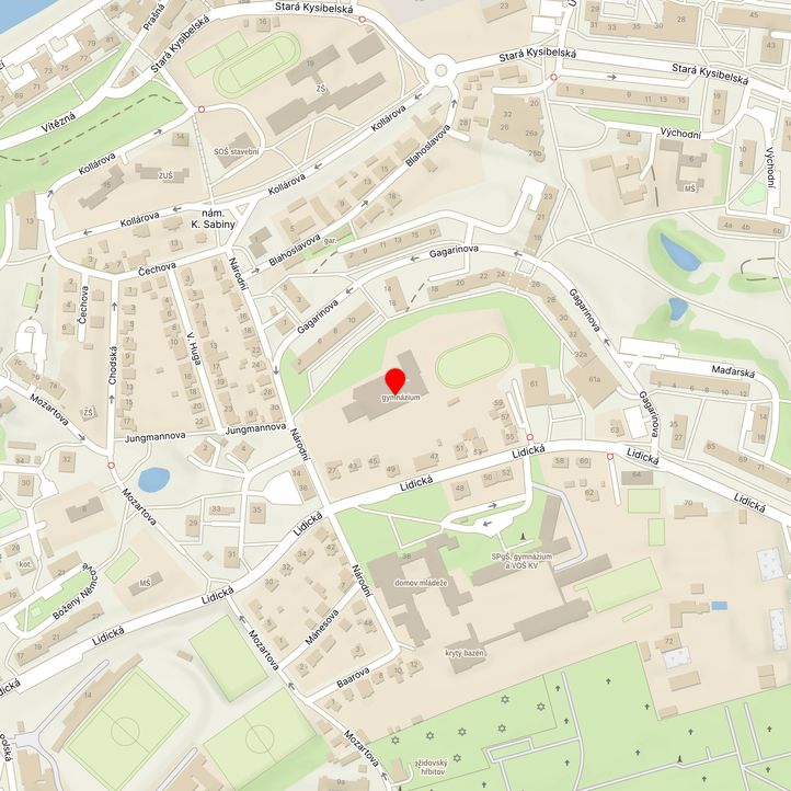 Mapa školy z Mapy.cz