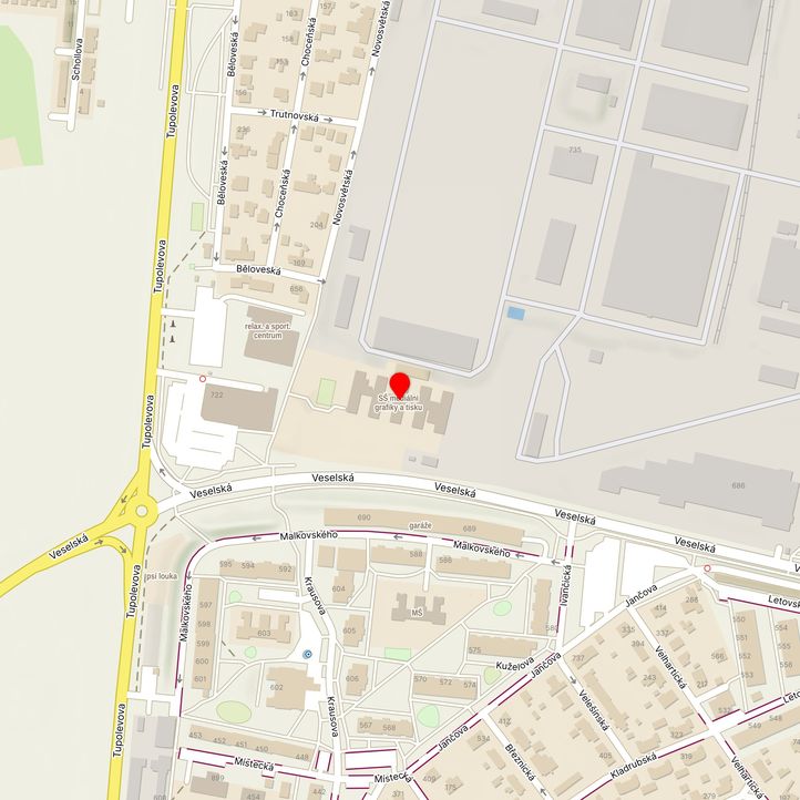 Mapa školy z Mapy.cz