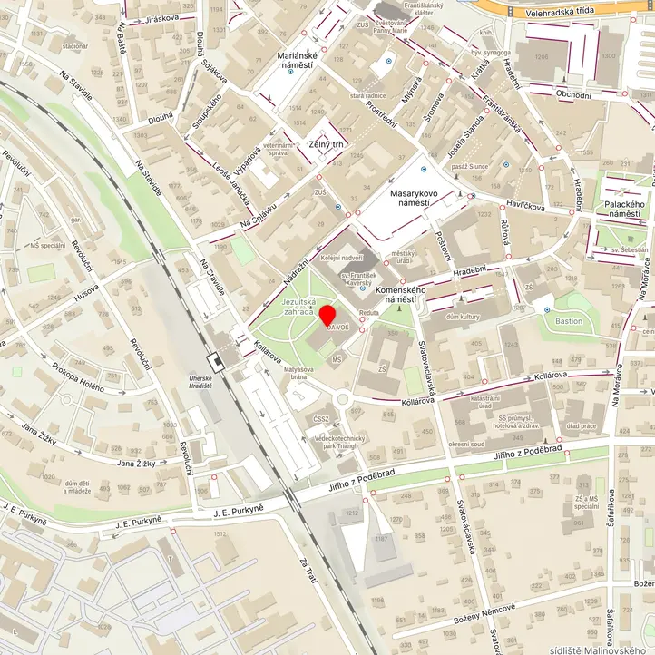 Mapa školy z Mapy.cz