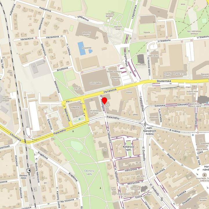 Mapa školy z Mapy.cz
