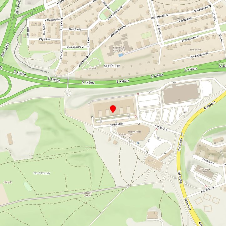 Mapa školy z Mapy.cz