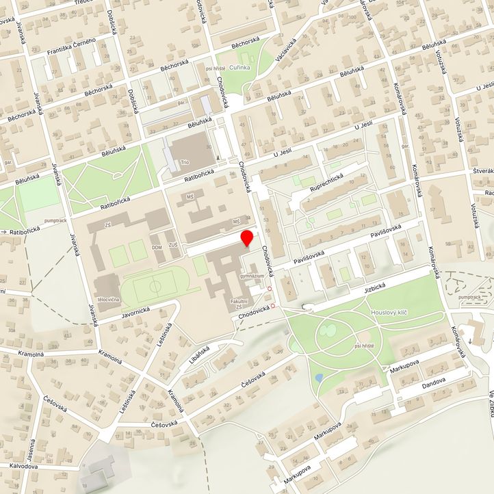 Mapa školy z Mapy.cz