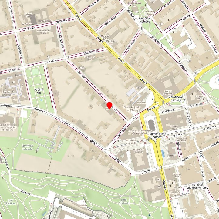 Mapa školy z Mapy.cz