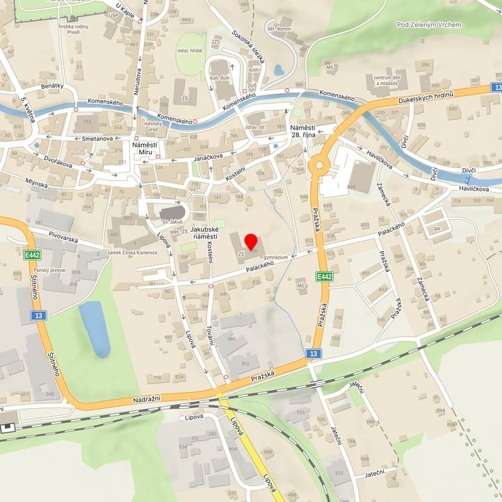 Mapa školy z Mapy.cz