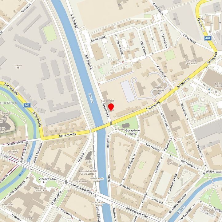 Mapa školy z Mapy.cz