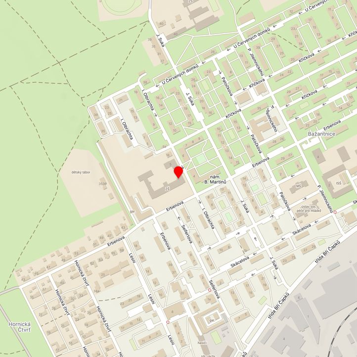 Mapa školy z Mapy.cz