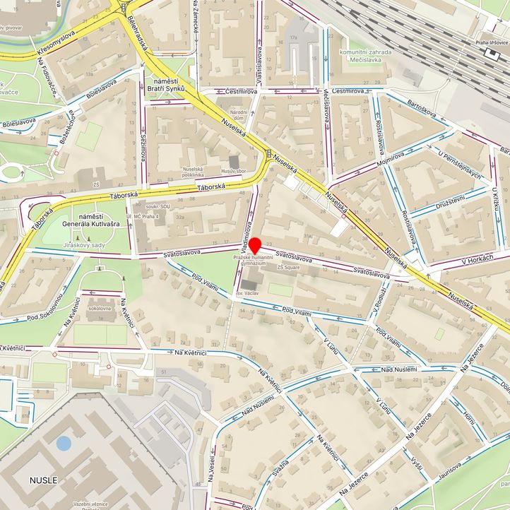 Mapa školy z Mapy.cz