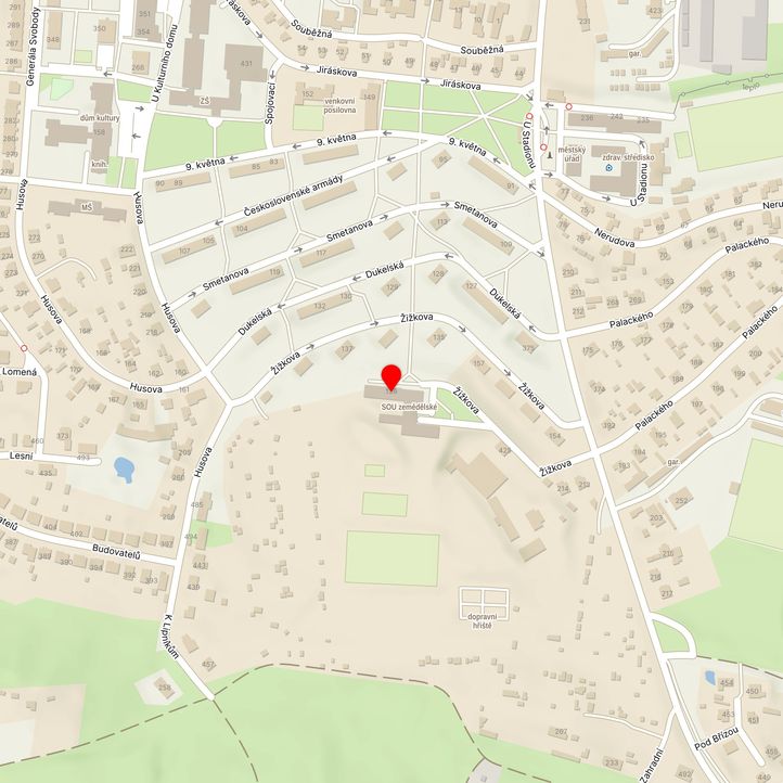 Mapa školy z Mapy.cz