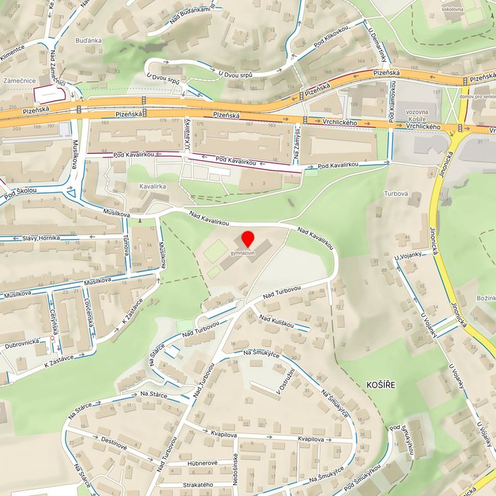 Mapa školy z Mapy.cz