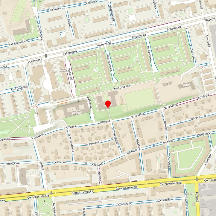 Mapa školy z Mapy.cz