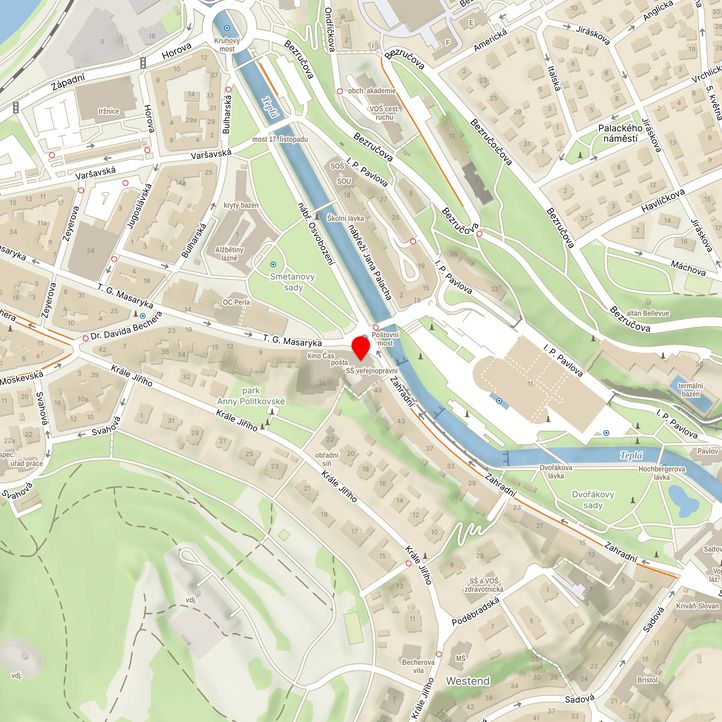 Mapa školy z Mapy.cz