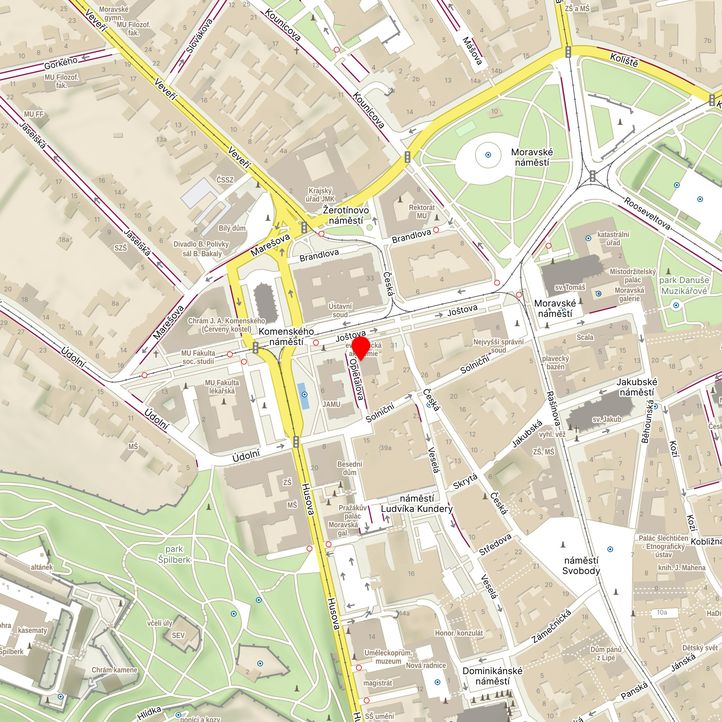 Mapa školy z Mapy.cz