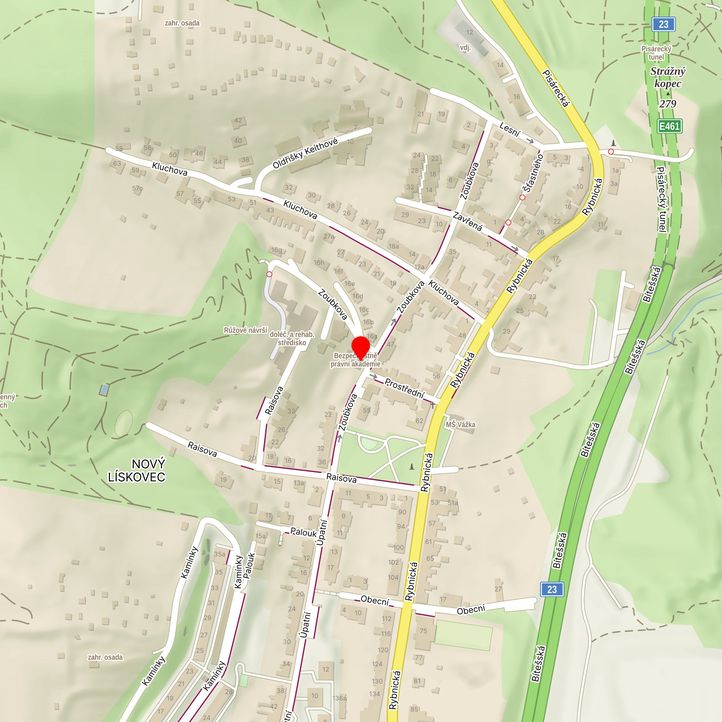 Mapa školy z Mapy.cz