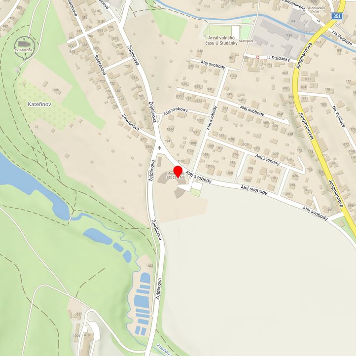 Mapa školy z Mapy.cz