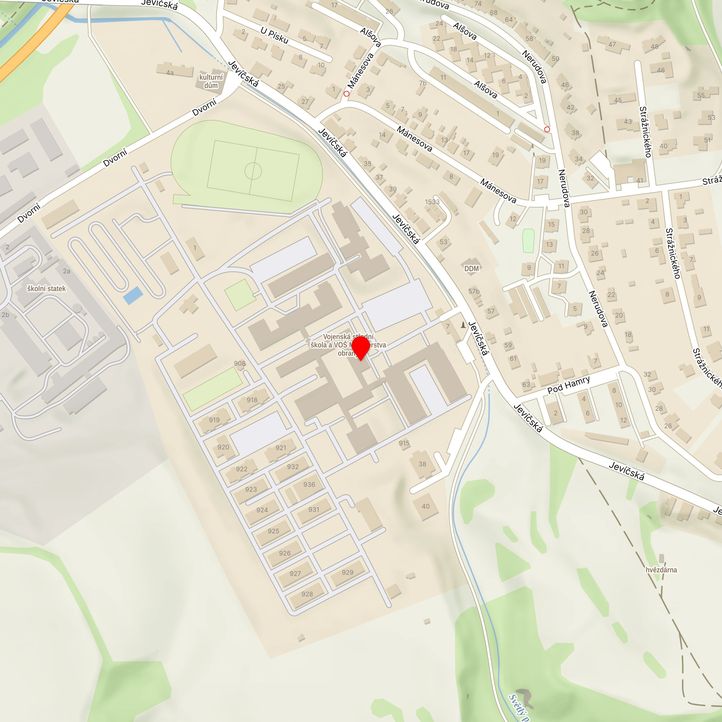 Mapa školy z Mapy.cz