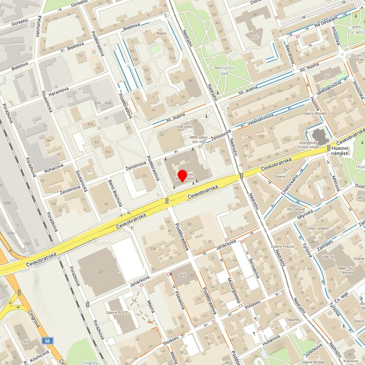 Mapa školy z Mapy.cz