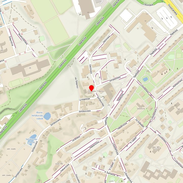 Mapa školy z Mapy.cz