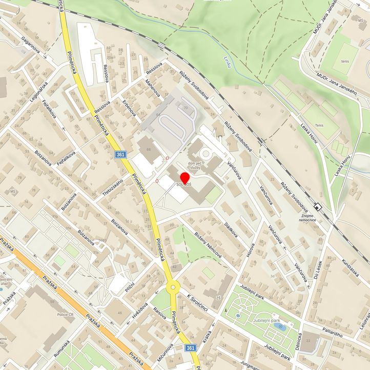 Mapa školy z Mapy.cz