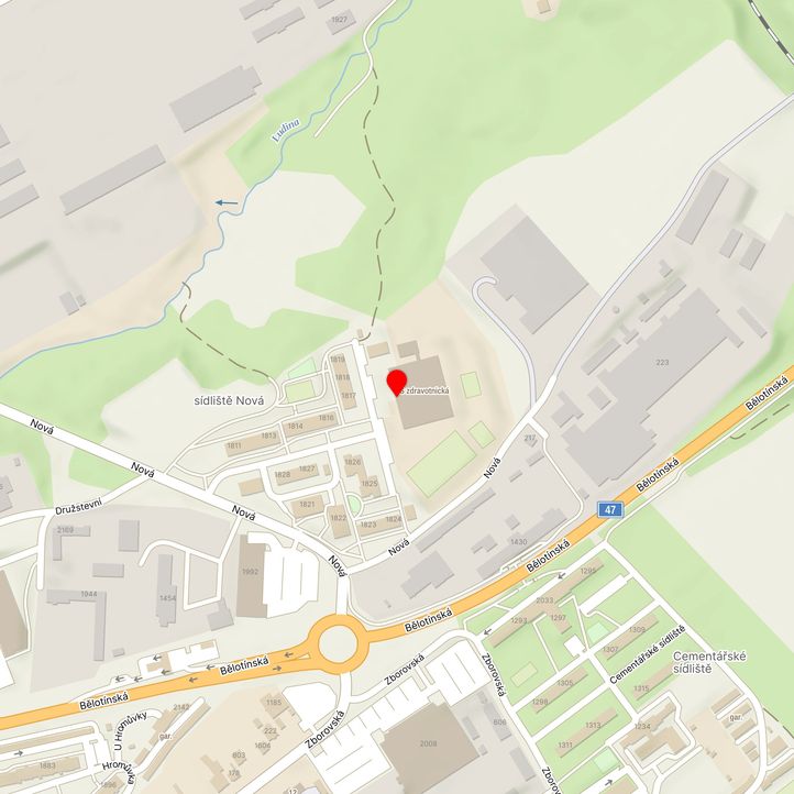 Mapa školy z Mapy.cz