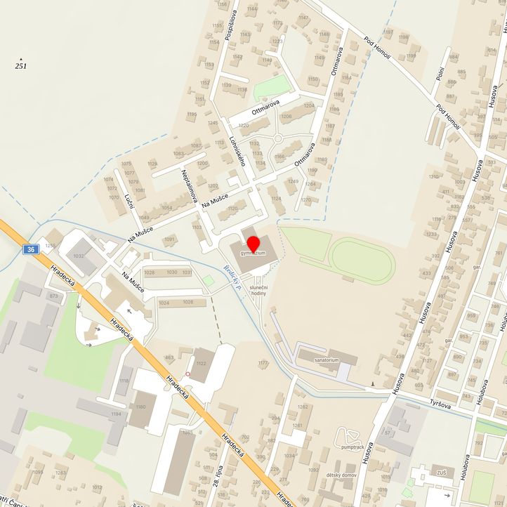 Mapa školy z Mapy.cz