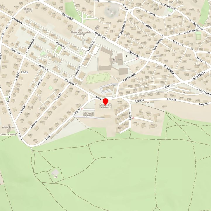 Mapa školy z Mapy.cz