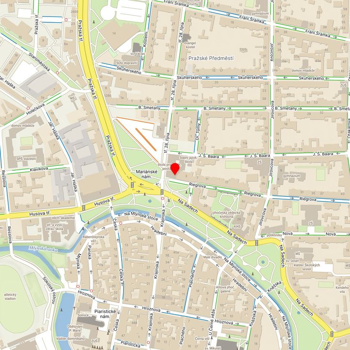 Mapa školy z Mapy.cz