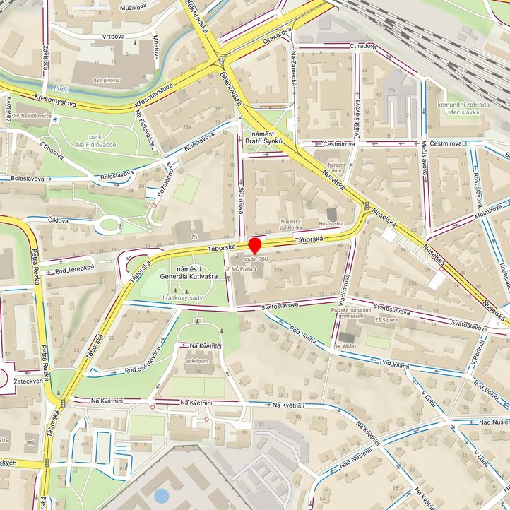 Mapa školy z Mapy.cz