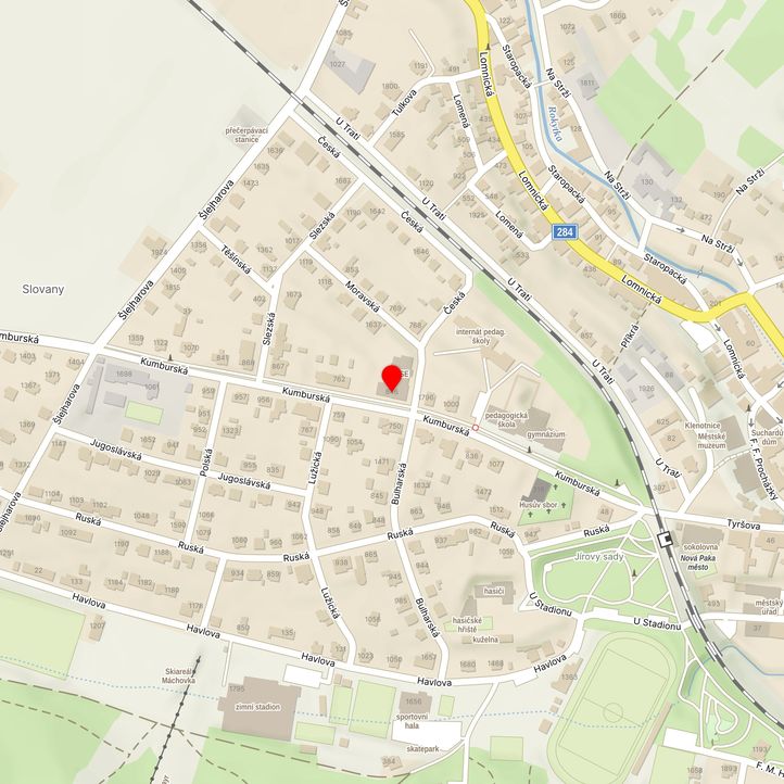 Mapa školy z Mapy.cz
