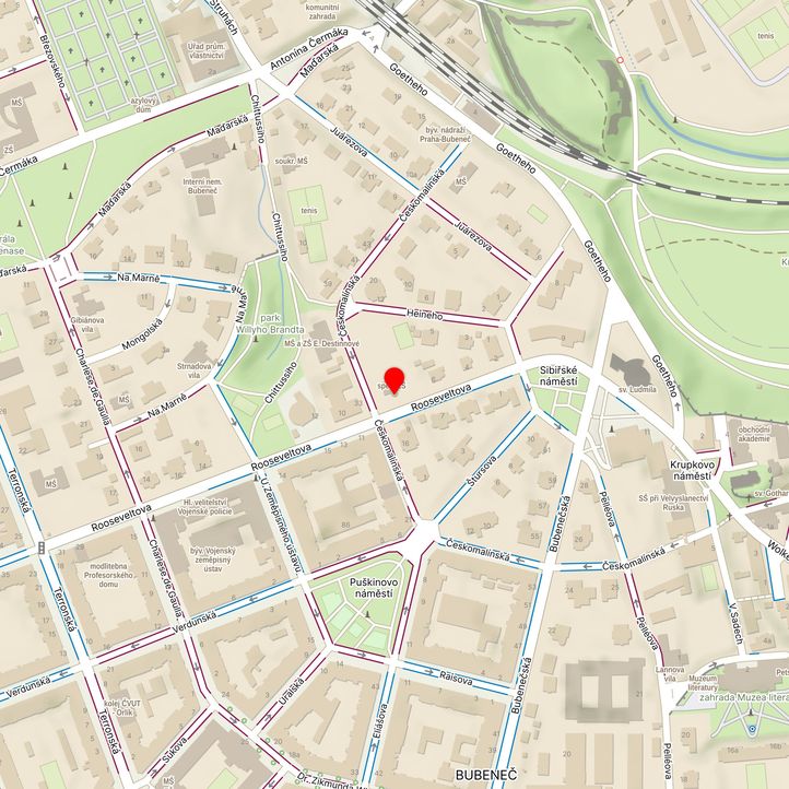 Mapa školy z Mapy.cz