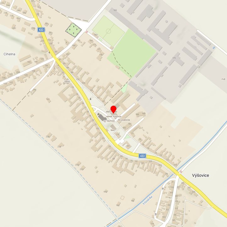 Mapa školy z Mapy.cz