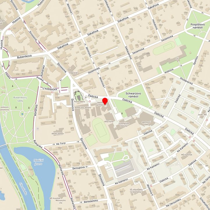 Mapa školy z Mapy.cz