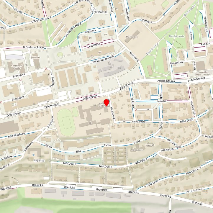 Mapa školy z Mapy.cz