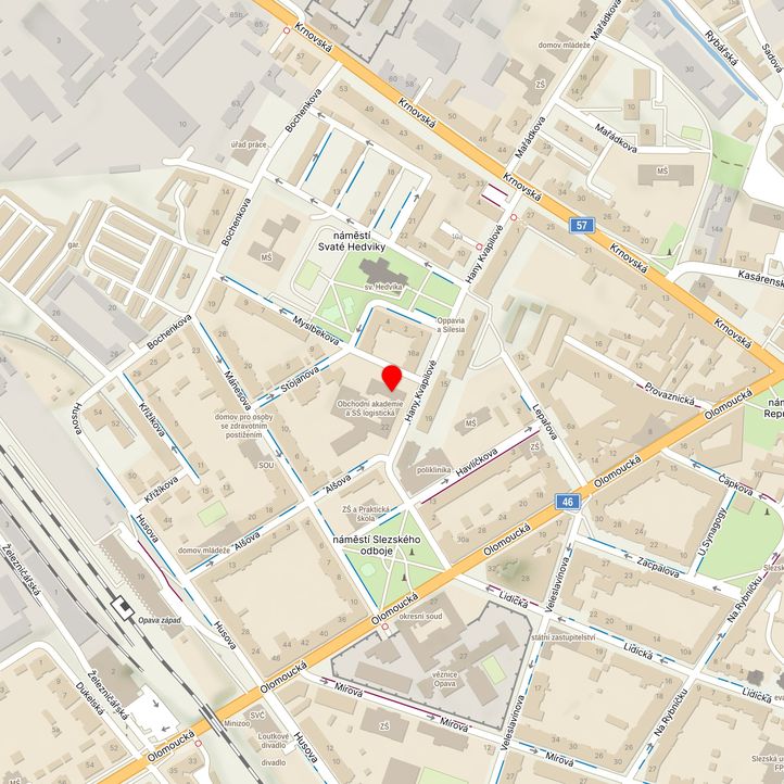 Mapa školy z Mapy.cz