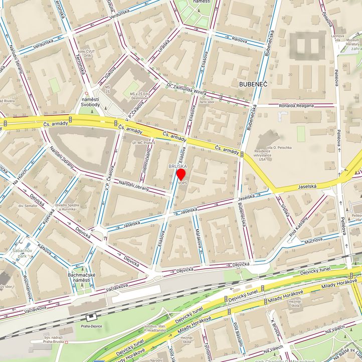 Mapa školy z Mapy.cz