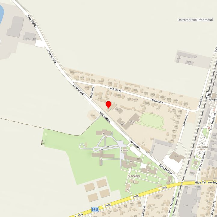 Mapa školy z Mapy.cz