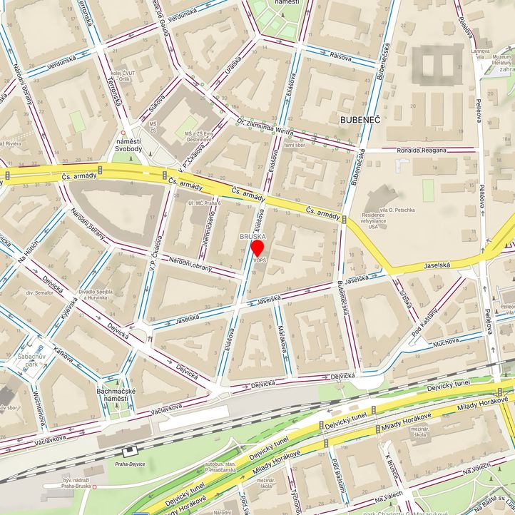 Mapa školy z Mapy.cz