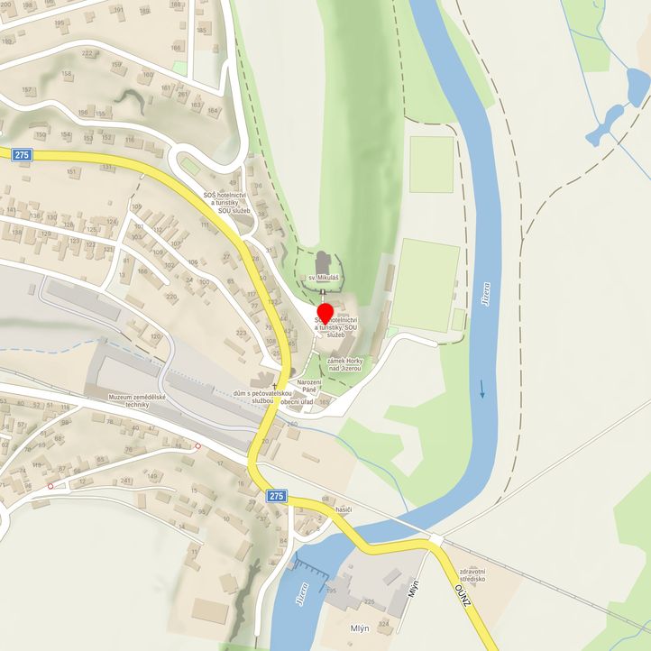 Mapa školy z Mapy.cz