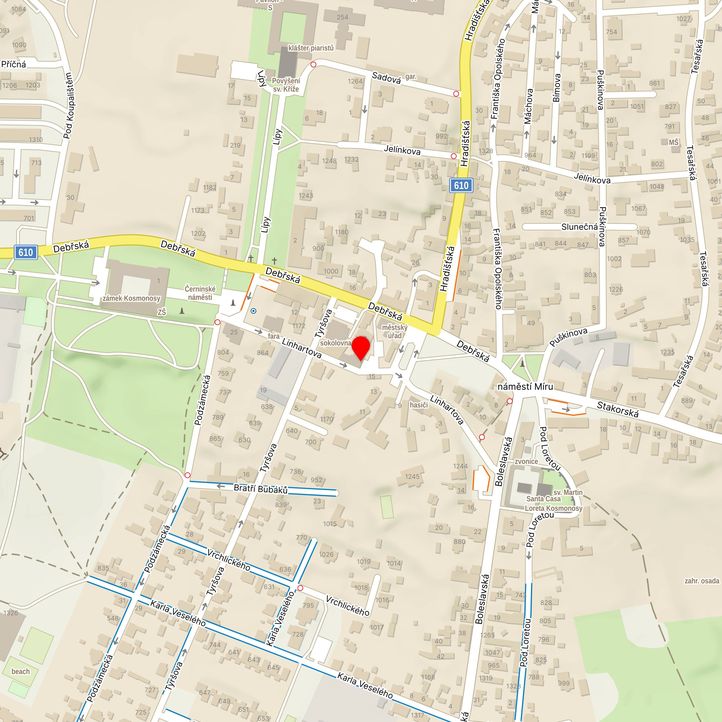 Mapa školy z Mapy.cz