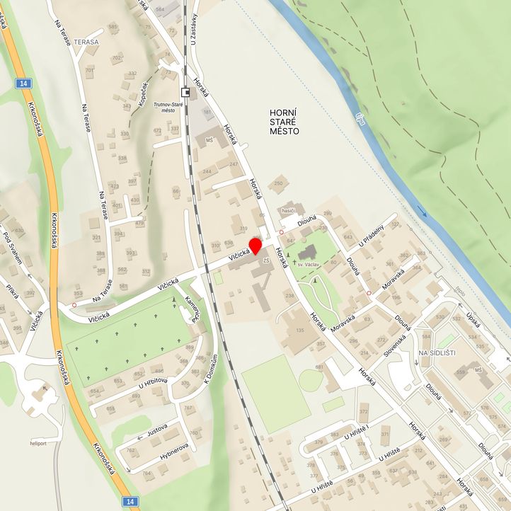 Mapa školy z Mapy.cz