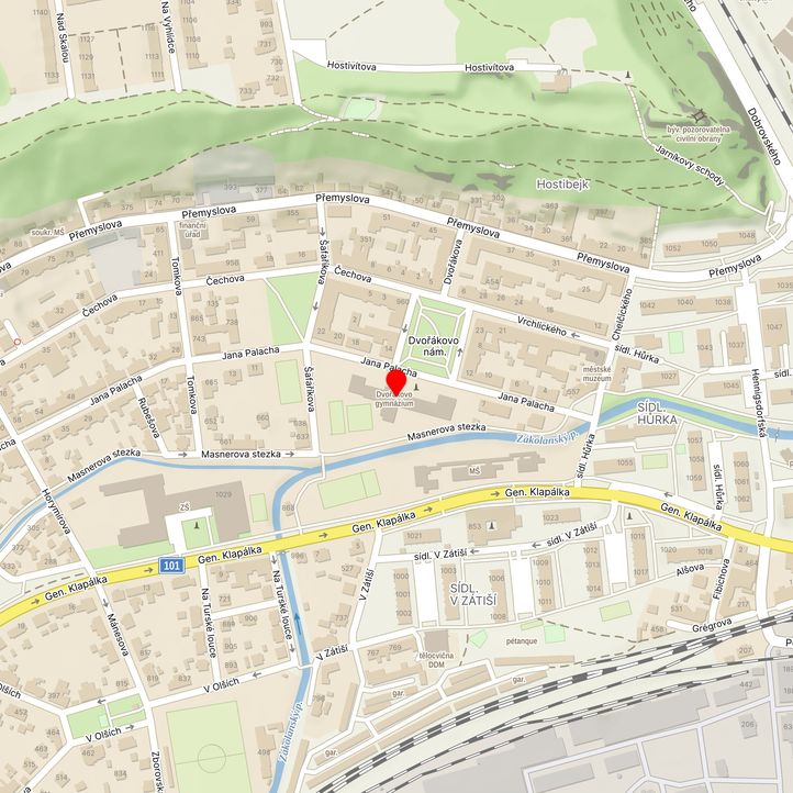 Mapa školy z Mapy.cz