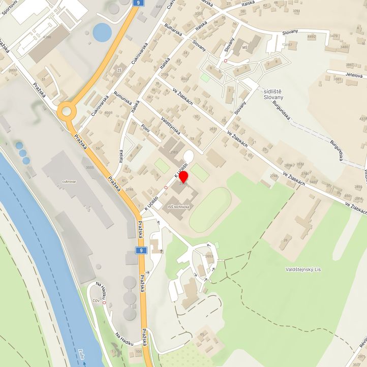 Mapa školy z Mapy.cz