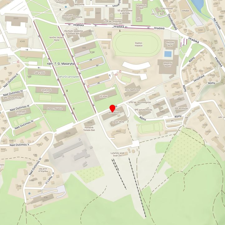 Mapa školy z Mapy.cz