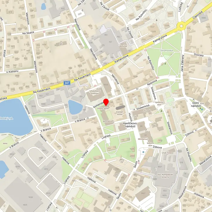 Mapa školy z Mapy.cz