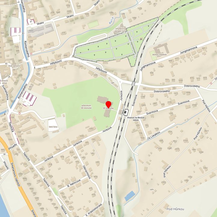 Mapa školy z Mapy.cz