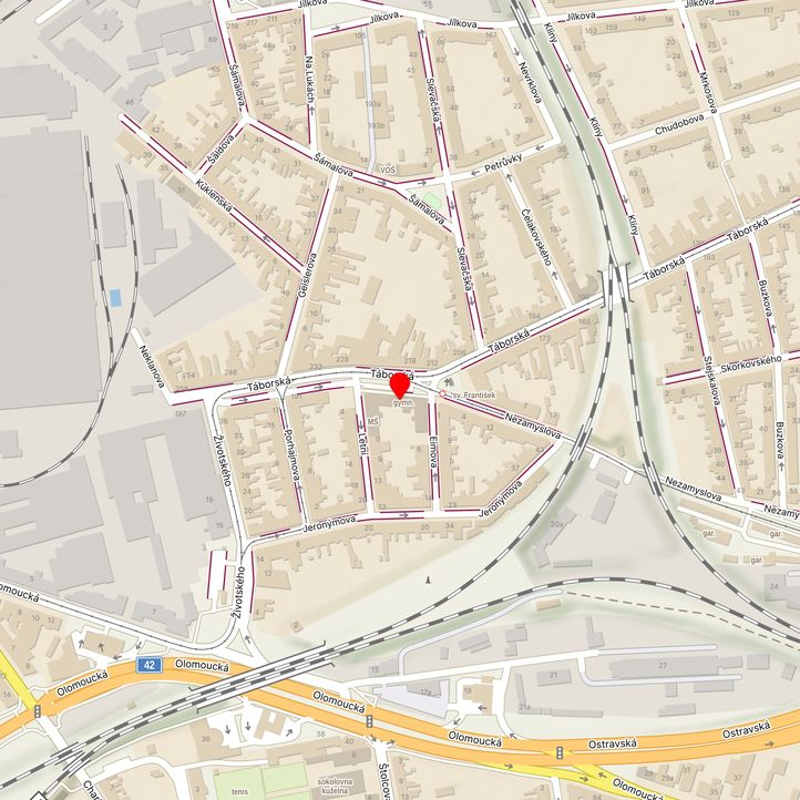 Mapa školy z Mapy.cz