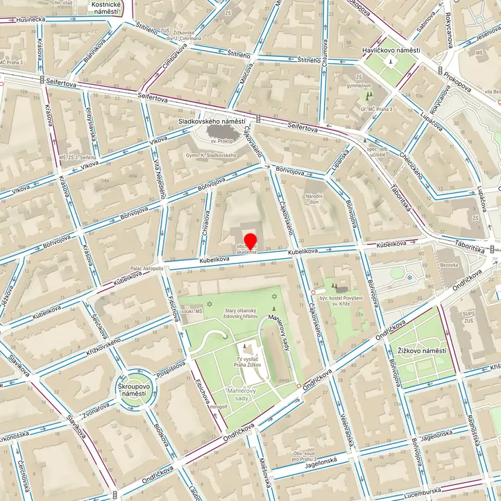 Mapa školy z Mapy.cz