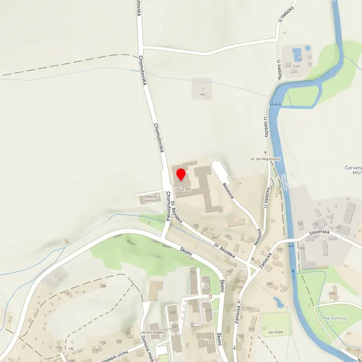 Mapa školy z Mapy.cz