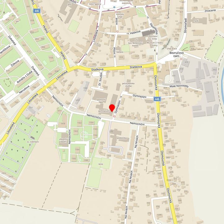 Mapa školy z Mapy.cz